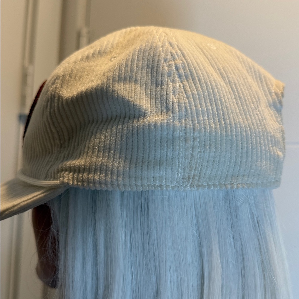 Aviator Nation white corduroy patch hat Mountain sunset logo - Picture 10 of 10
